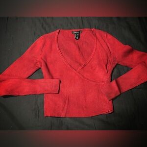 Forever 21 Burgundy Crop Top